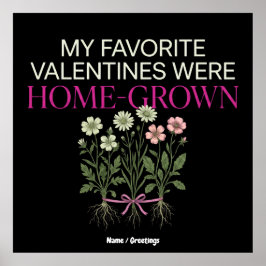 Poster Ilustrações Botânicas Vintage de Valentines Caseir