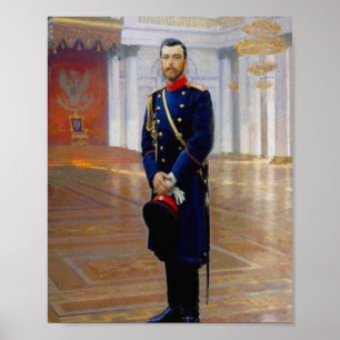 Poster Ilya Repin- Retrato de Nicholas II