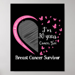 Poster Im 30 Anos De Fama De Sobrevivência Do Câncer Da M
