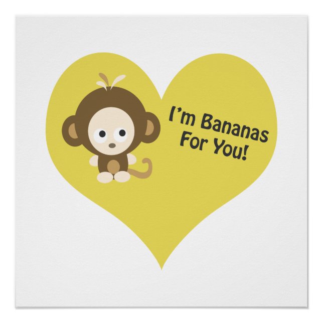 Póster Im Bananas para você, macaco (Frente)