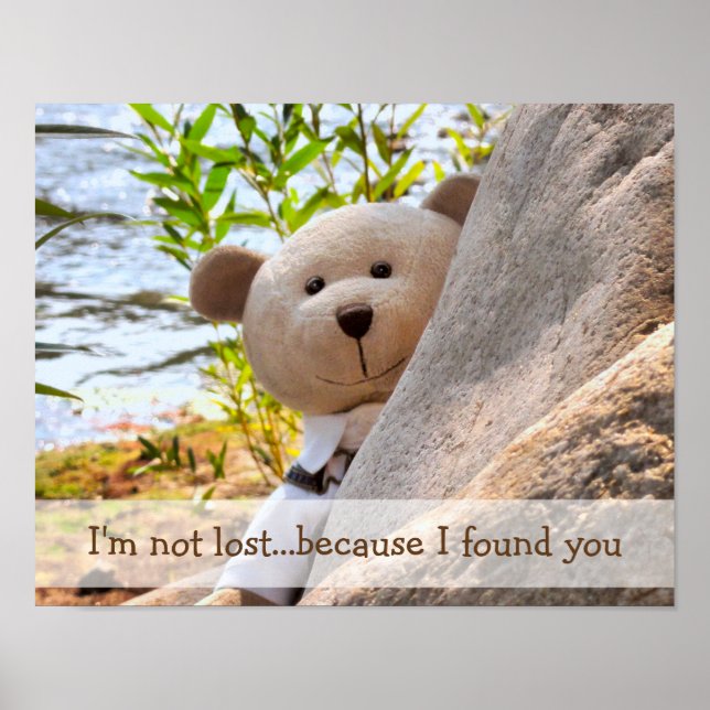 Póster I'm not lost bear (Frente)