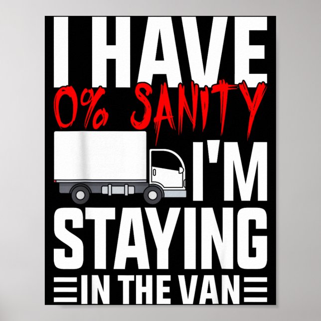 Poster I'm Staying In Tha Van Funny Phasmophobia Gamer Wo (Frente)