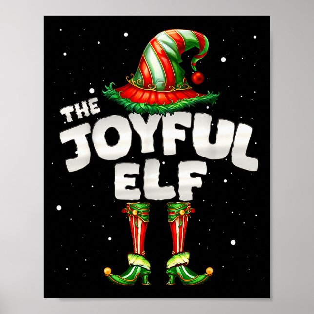 Poster I'm The Joyful Elf Family Matching Group Christmas (Frente)