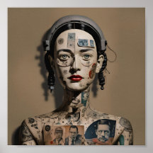 Imagem AI surrealista de Odd Doll 009 P