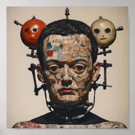 Poster Imagem AI surrealista de Odd Doll 010 P