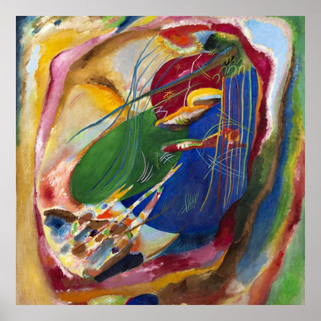 Poster Imagem com Três Pontos, n.o 196, por Kandinsky (Frente)