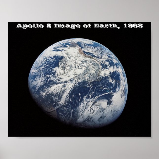 Poster Imagem da Terra, Apollo 8, 1968 (Frente)