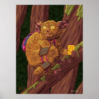 Poster Imagem de Arte Fantasia de Ladrão da Floresta de C