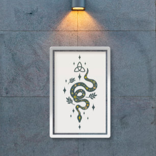 Poster Imagem de cobra de Spooky Vibe Halloween