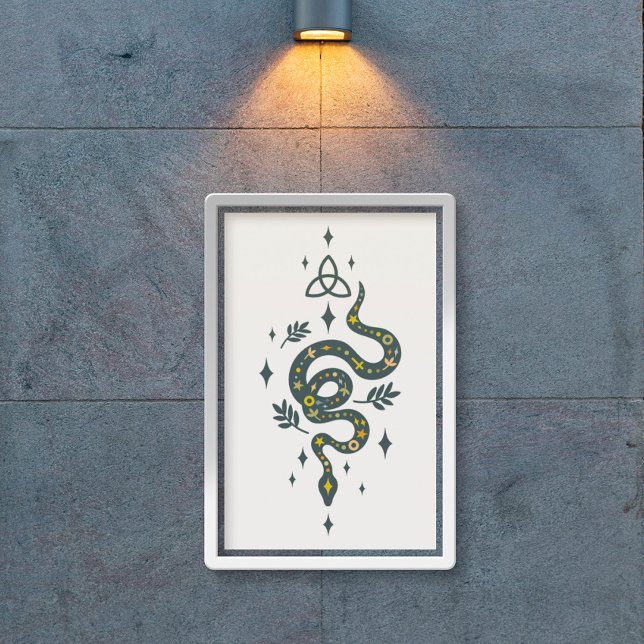 Poster Imagem de cobra de Spooky Vibe Halloween (Criador carregado)