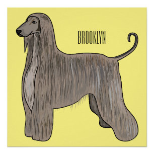 Póster Imagem de desenho animado de cão de cão de cão de 