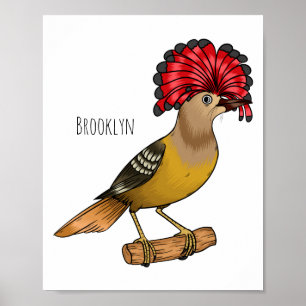 Poster Imagem de desenho animado real de aves apanhadoras