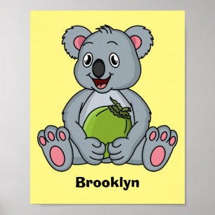 Poster Imagem de desenhos em coala e coco