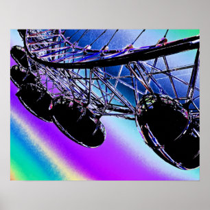 Póster Imagem de Digitas do olho de Londres