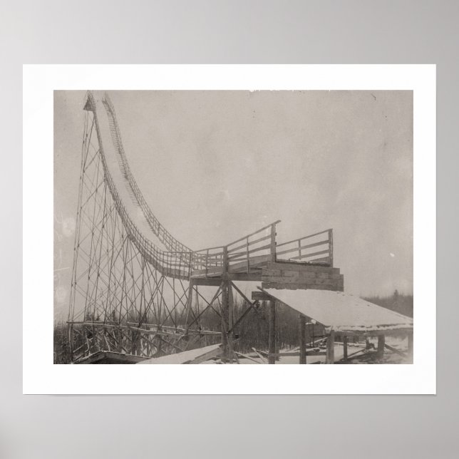 Poster Imagem de esqui Vintage, é seguro? (Frente)