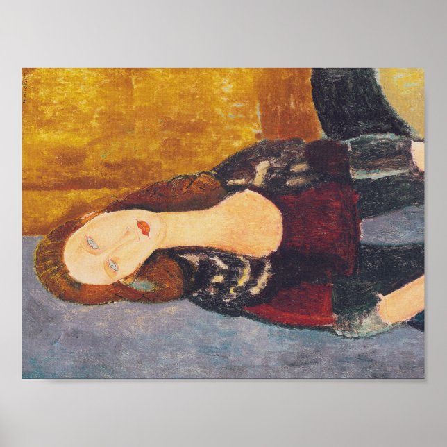 Poster Imagem de Jeanne Hebuterne por Amedeo Modigliani (Frente)