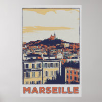 Imagem de Marselha, ilustração da cidade, França