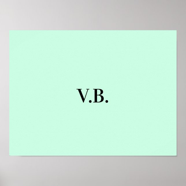 Poster Imagem de nome de texto colorido simples (Frente)
