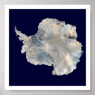 Poster Imagem de Satélite Antártica
