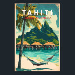 Poster Imagem de Tahiti Viagem Art Vintage<br><div class="desc">Tahiti retro vetor viagem design. O Taiti é a maior ilha da Polinésia Francesa,  o arquipélago do Pacífico Sul.</div>