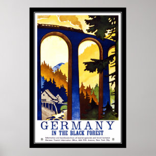 Poster Imagem de Viagem Alemanha Vintage Retro para Impre
