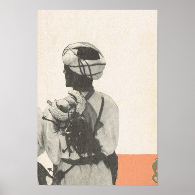 Poster Imagem de vintagem de réplica, Marraquexe, Maroc (Frente)