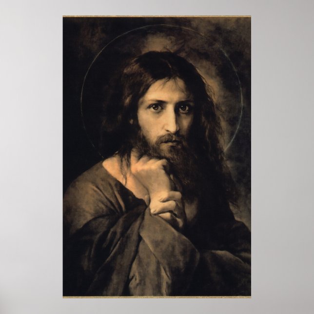 Poster Imagem Devocional de Cristo (Frente)