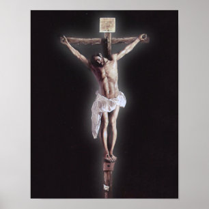 Póster Imagem Devotiva Crucificada do Cristo de Jesus