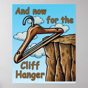 Poster Imagem divertida de Cliff Hanger com Reprodução de