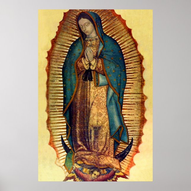 Poster Imagem do Cheio Virgin Mary Guadalupe Tilma (Frente)