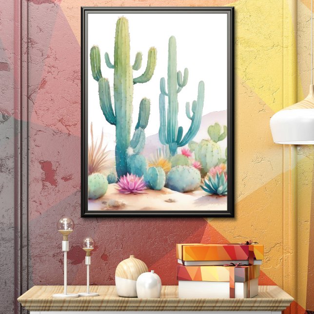 Poster Imagem do Deserto de Aquarela (Criador carregado)