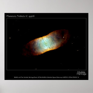 Póster Imagem do Telescópio Hubble IC 4406 da Nebulosa Pl