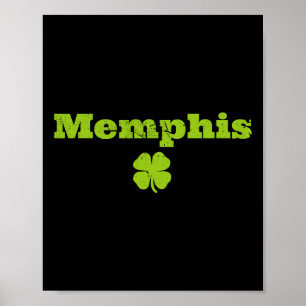 Poster Imagem do Trevo do Orgulho Irlandês de Memphis Tn