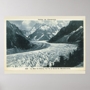Poster Imagem do vintage, France, Chamonix, Mont Blanc