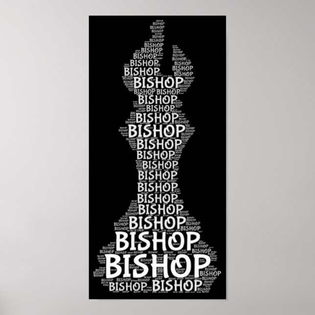 Poster Imagem do Word Chess Bishop (Frente)