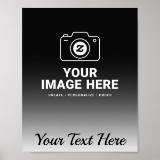 Poster Imagem e Texto com Gradiente