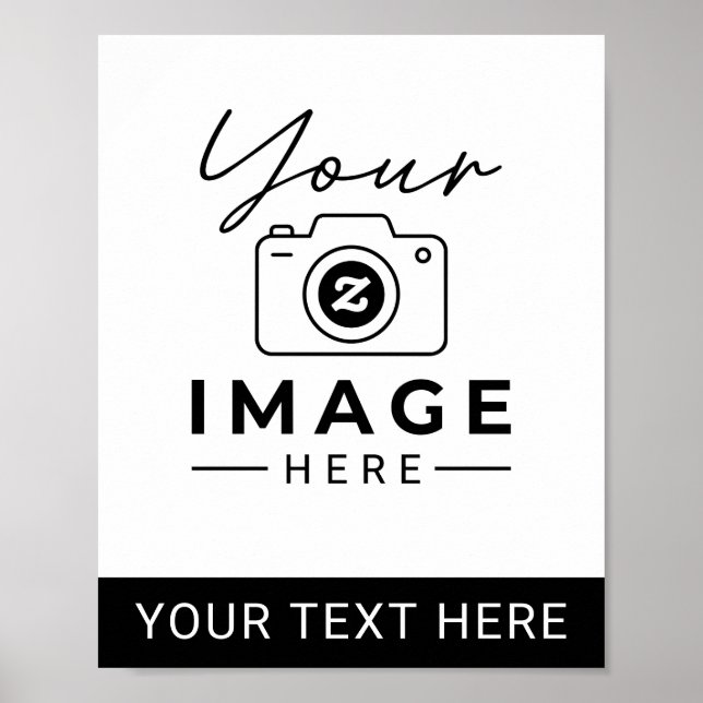Poster Imagem e Texto Personalizados (Frente)
