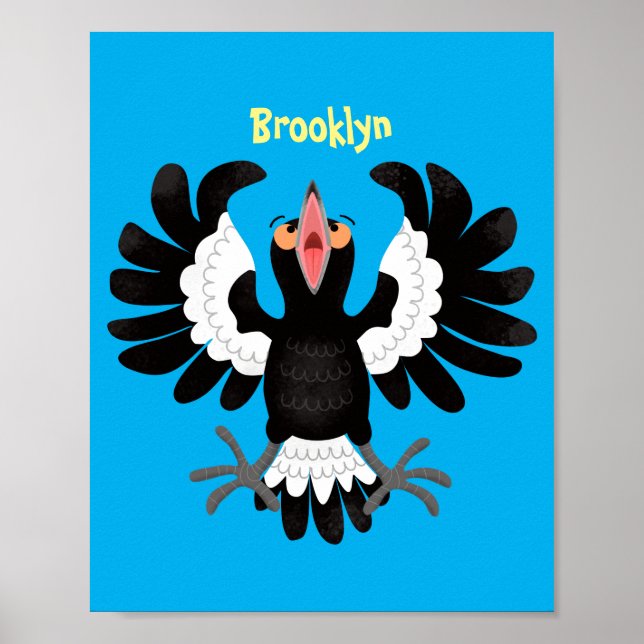 Poster Imagem engraçada de desenho animado australiano (Frente)