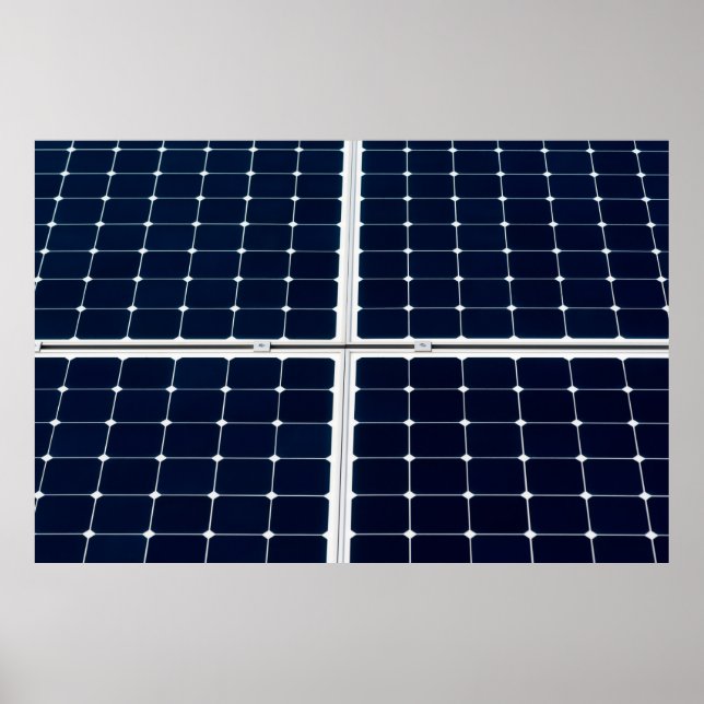 Póster Imagem engraçada de um painel de energia solar (Frente)