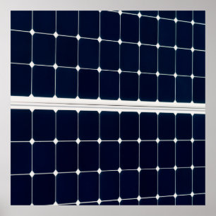 Póster Imagem engraçada de um painel de energia solar
