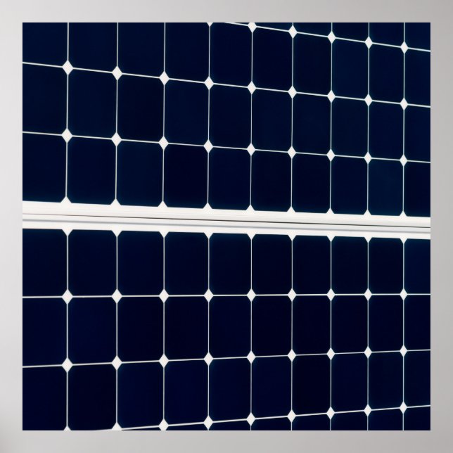 Póster Imagem engraçada de um painel de energia solar (Frente)
