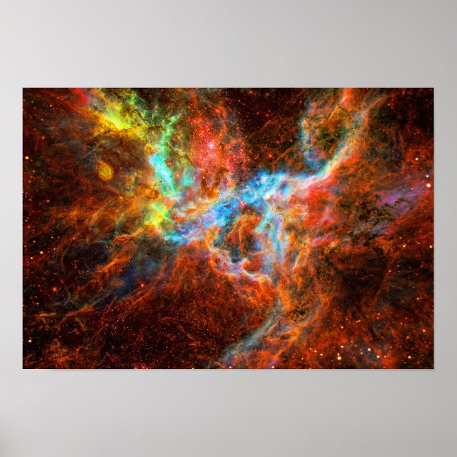 Poster Imagem espacial da formação de estrelas da Nebula  (Frente)