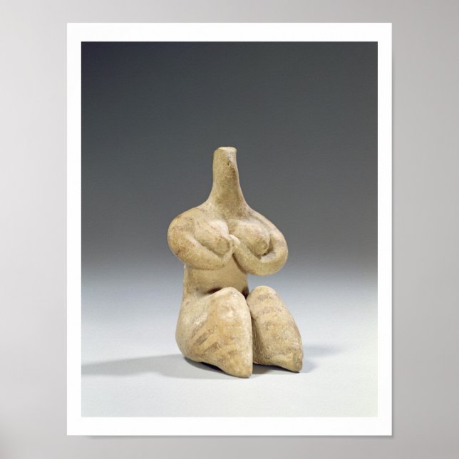 Póster Imagem feminina no estilo Halaf, c.4500 BC (ter (Frente)