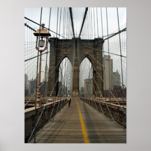 Póster Imagem Fotográfica do Brooklyn Bridge