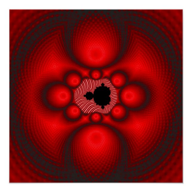 Póster Imagem Fractal Mandelbrot Fantasia (Frente)