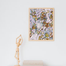 Imagem Ilustrada de Aves do Mosaico Colorido Elega