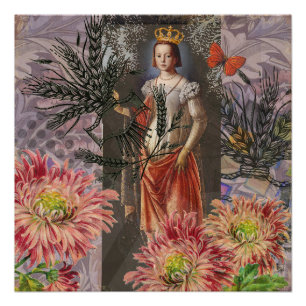 Póster Imagem Imporal de Astrologia Mulher Virgo