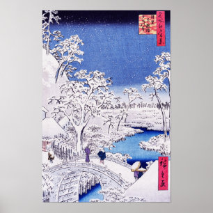 Poster Imagem na Ponte por Utagawa Hiroshige
