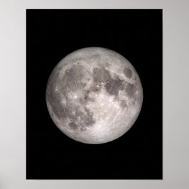 Poster Imagem NASA da lua de cheio
