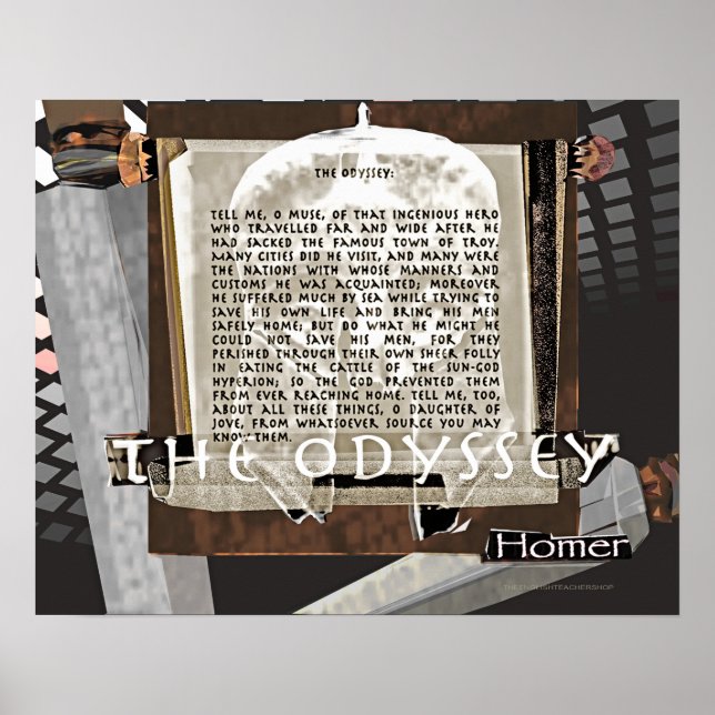 Póster Imagem/texto da Odissey (Frente)